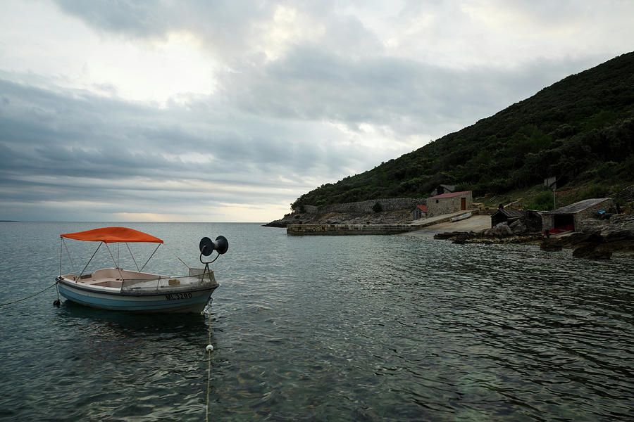 Cunski beach and coastline, Losinj Island, Croatia Photograph by Ian Middleton