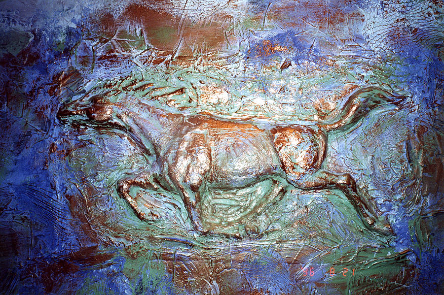 3 D Horse Painting by Sima Amid Wewetzer