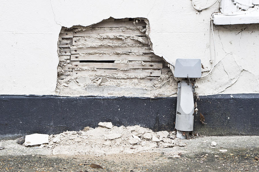 Damaged wall #3 Photograph by Tom Gowanlock