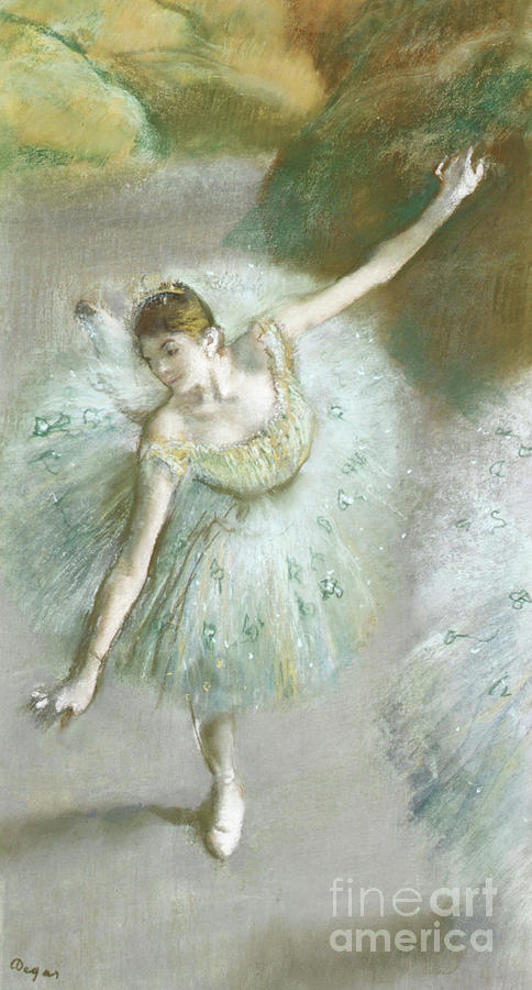 Dancer in Green Photograph by Edgar Degas