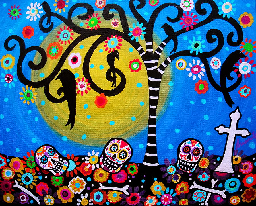 Day Of The Dead #3 Painting by Pristine Cartera Turkus
