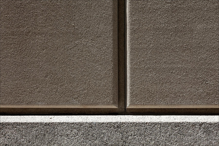Detail Exterior Wall Light and Shadow #3 Photograph by Robert Ullmann