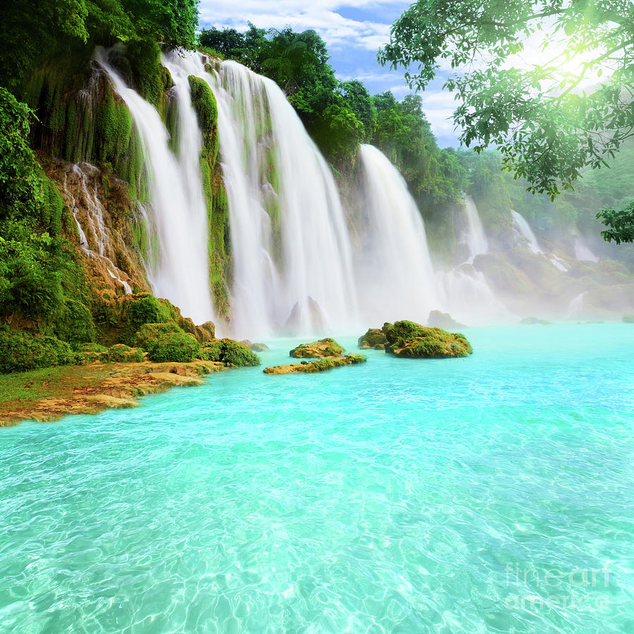 Waterfall Photograph - Detian waterfall by MotHaiBaPhoto Prints Waterfall Photograph - Detian waterfall by MotHaiBaPhoto Prints
