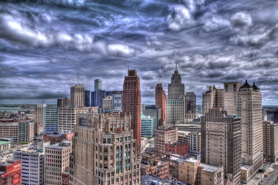 Detroit Skyline #3 Photograph by Cindy Lindow