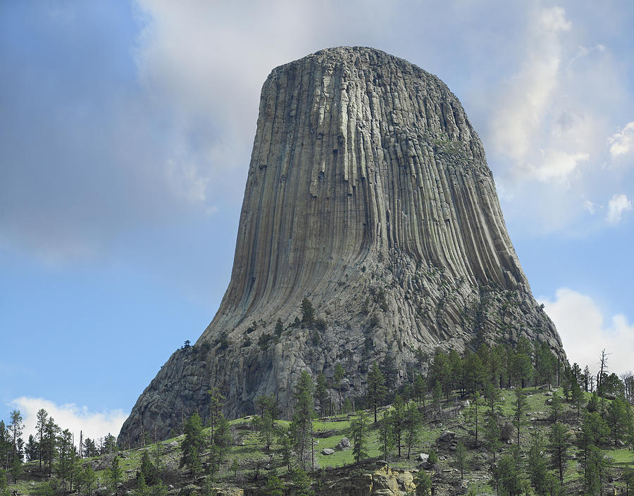 Devils Tower National Monument Showing #3 Photograph by Tim Fitzharris