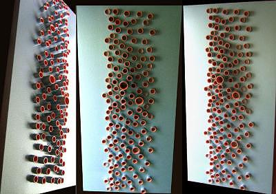 3-dimensional Painting - 3-Dimensional Abstract On Masonite 2004 by Richard Olmstead 3-dimensional Painting - 3-Dimensional Abstract On Masonite 2004 by Richard Olmstead