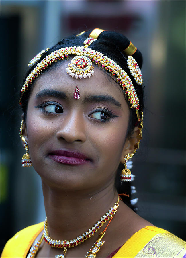 Diwali Festival NYC 2017 Female Classical Dancer #3 Photograph by Robert Ullmann