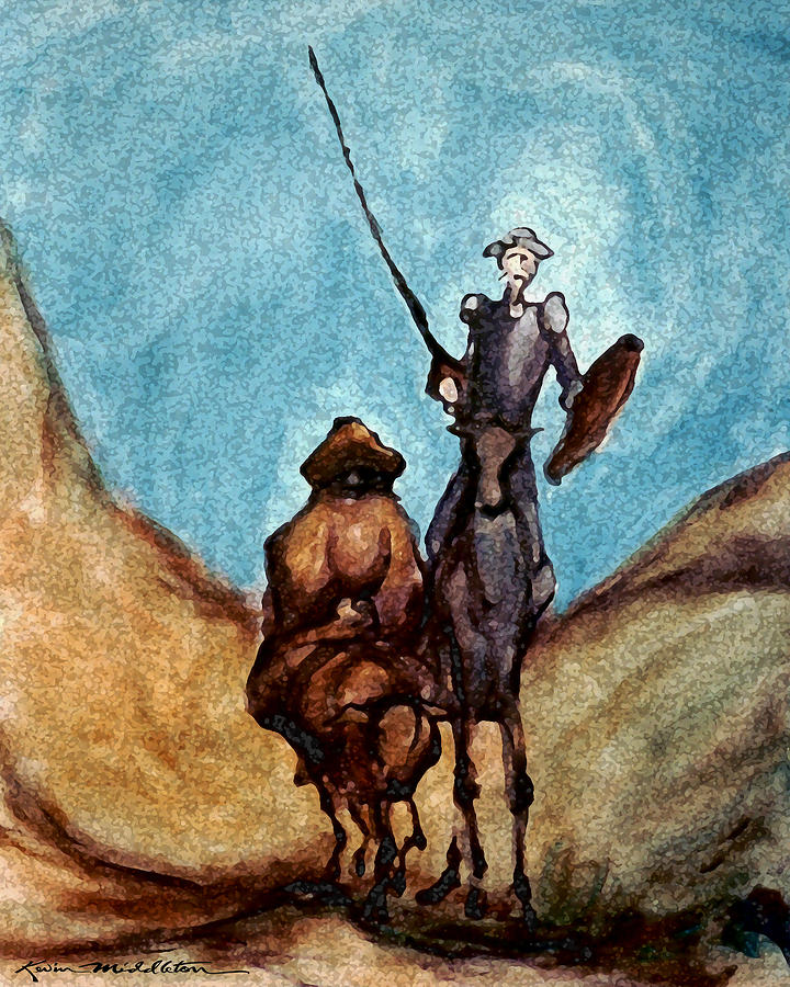 Don Quixote  Painting by Kevin Middleton