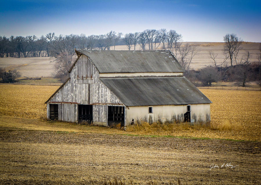 3 Door Grey Barn in Field Photograph by Jeffrey Henry - Fine Art America