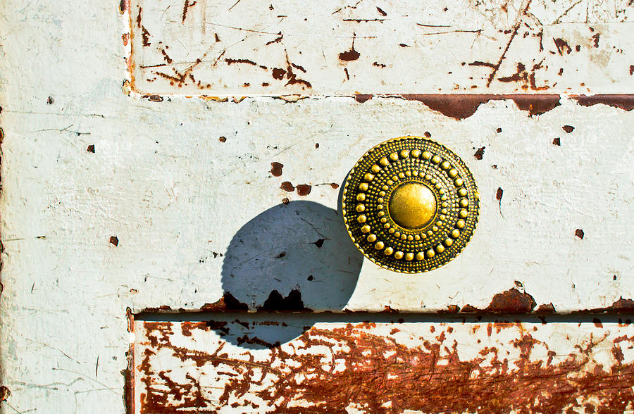 Vintage Photograph - Door handle #3 by Tom Gowanlock
