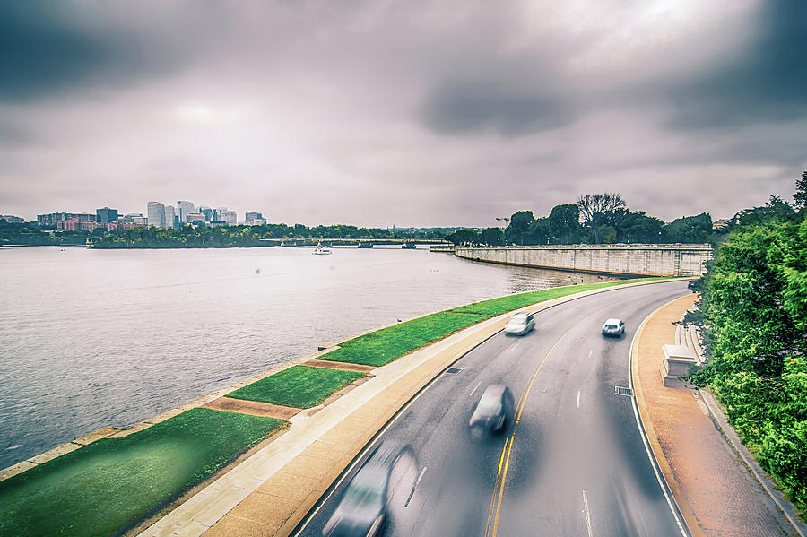 Downtown of Arlington in Virginia and Potomac River #3 Photograph by Alex Grichenko