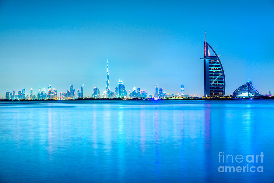 Dubai skyline  #3 Photograph by Luciano Mortula