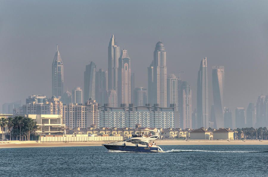 Dubai Yacht And Architecture #3 Photograph by David Pyatt