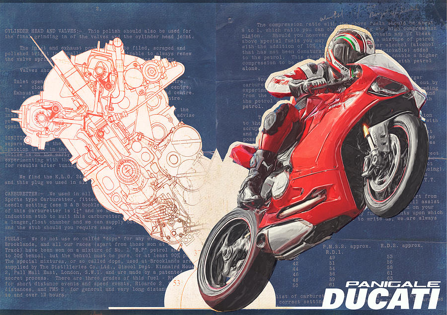 Transportation Digital Art - Ducati Panigale #3 by Yurdaer Bes