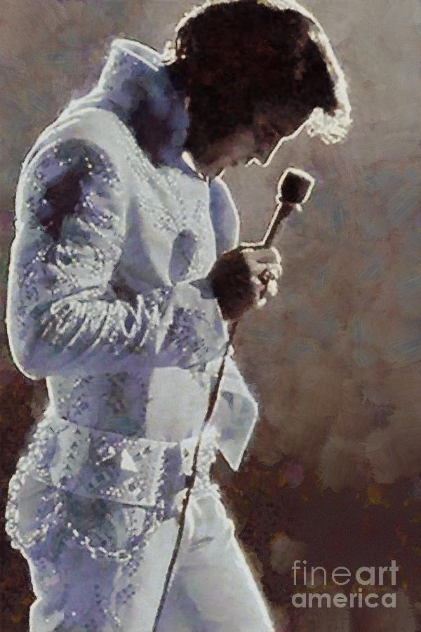 Elvis Presley, Music Legend Painting by Esoterica Art Agency