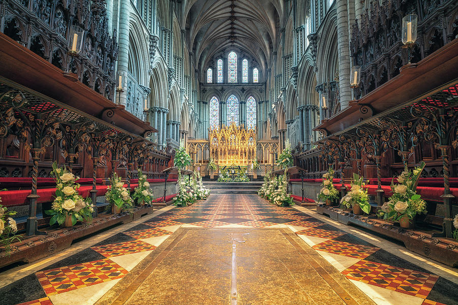 Ely Cathedral Flower Festival #3 Photograph by James Billings