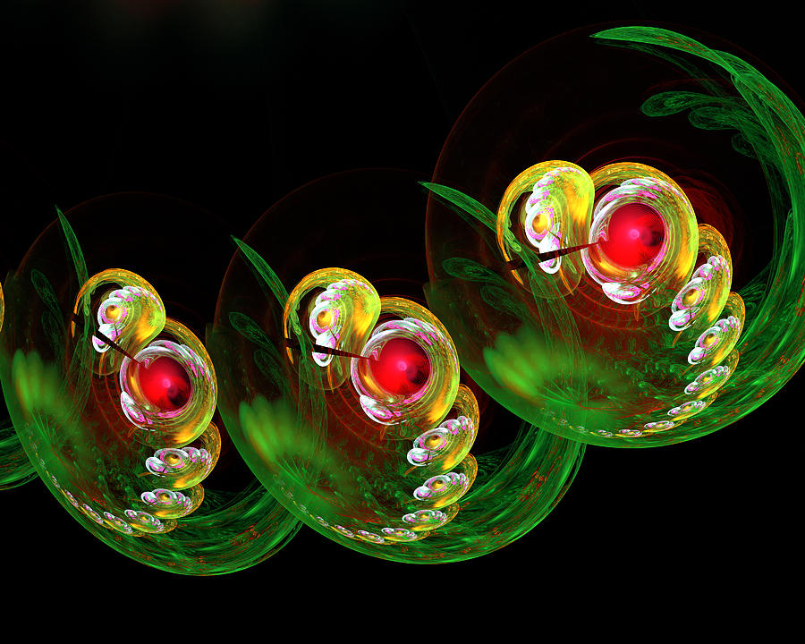 3 Embryos Digital Art by Rick Chapman