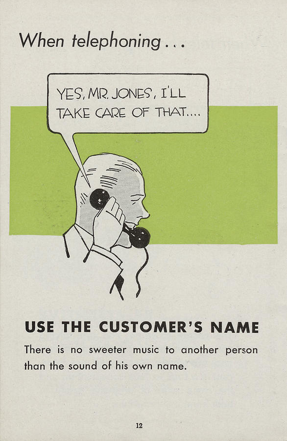 Employee Phone Etiquette Manual Illustration #3 Photograph by Chicago and North Western Historical Society