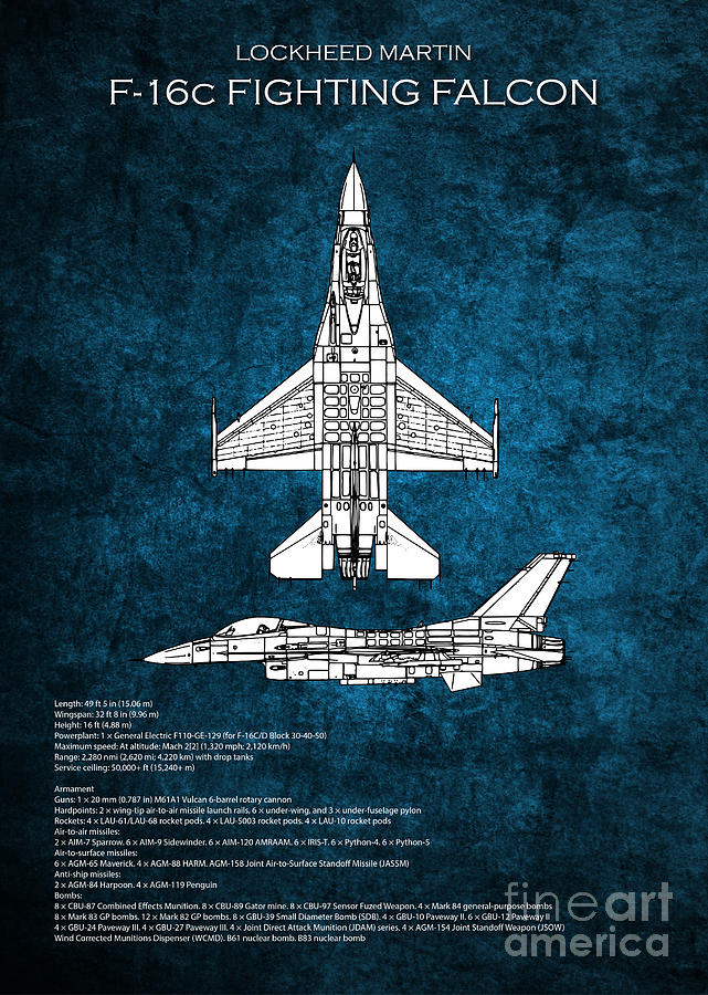 F16 Fighting Falcon #3 Digital Art by Airpower Art