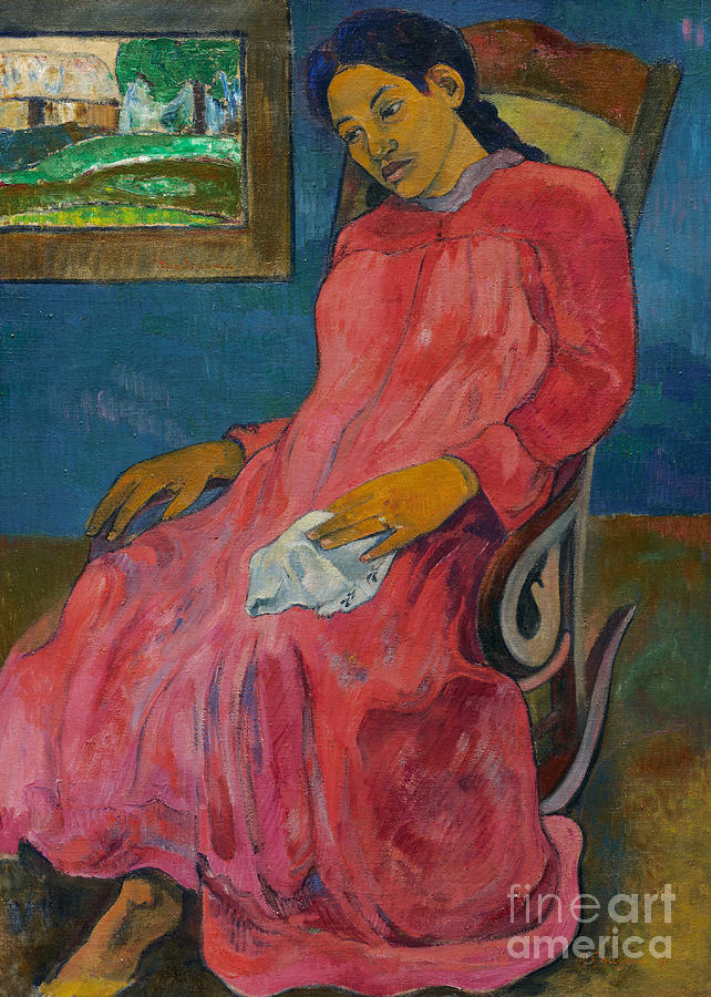 Faaturuma, Melancholic Painting by Paul Gauguin