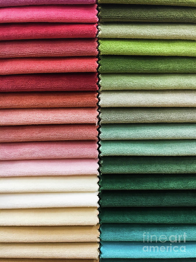 Fabric colours selection #3 Photograph by Tom Gowanlock