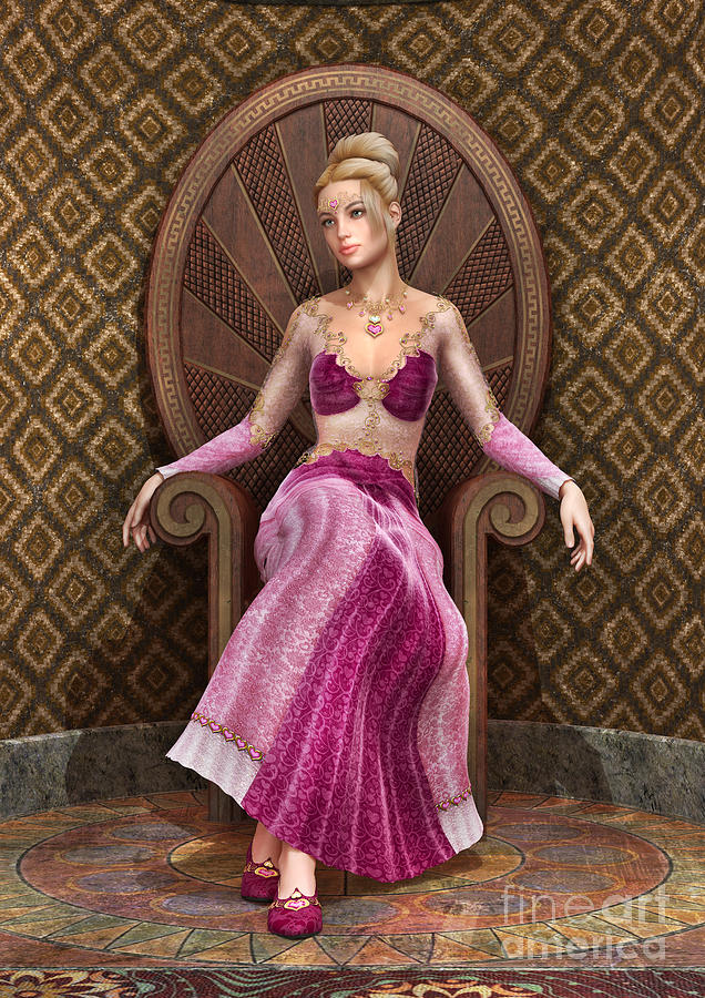 Fairy Digital Art - Fairytale Princess #3 by Design Windmill