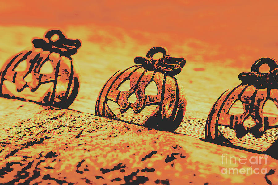 Fall of the pumpkin heads #3 Photograph by Jorgo Photography