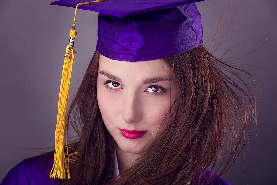Female Graduation #3 Photograph by Peter Lakomy
