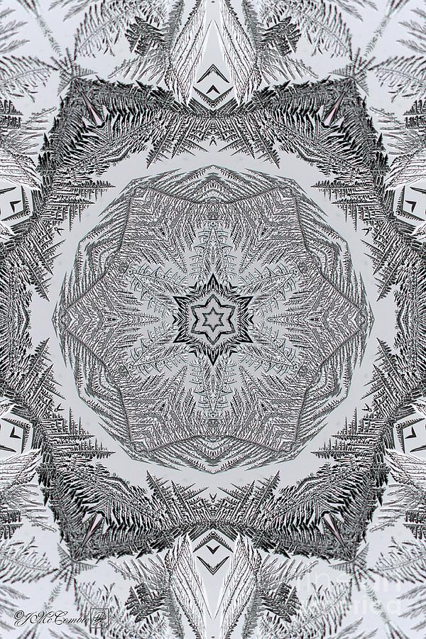 Fern Frost Mandala #1 Digital Art by J McCombie