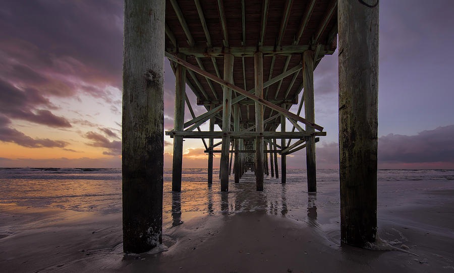 Architecture Photograph - Fernandina Beach Pier #3 by Peter Lakomy
