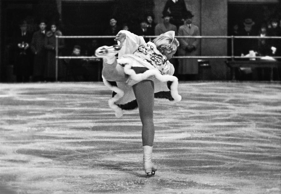 Figure Skater Melitta Brunner #3 Photograph by Underwood Archives