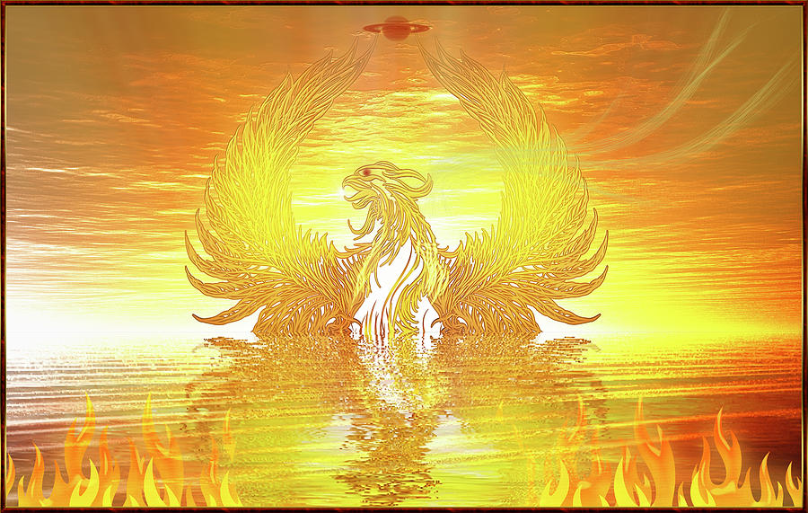 Firebird #3 Digital Art by Harald Dastis