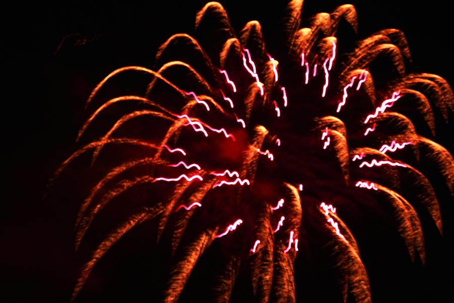 Fireworks #3 Photograph by Donn Ingemie
