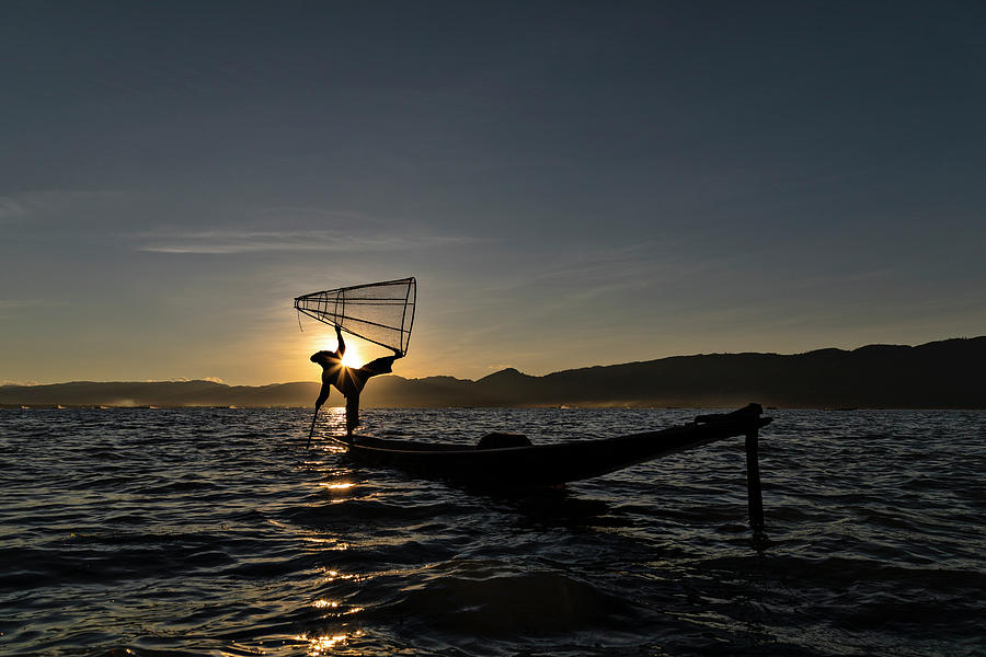 Fisherman Inle Lake - Myanmar #3 Photograph by Joana Kruse