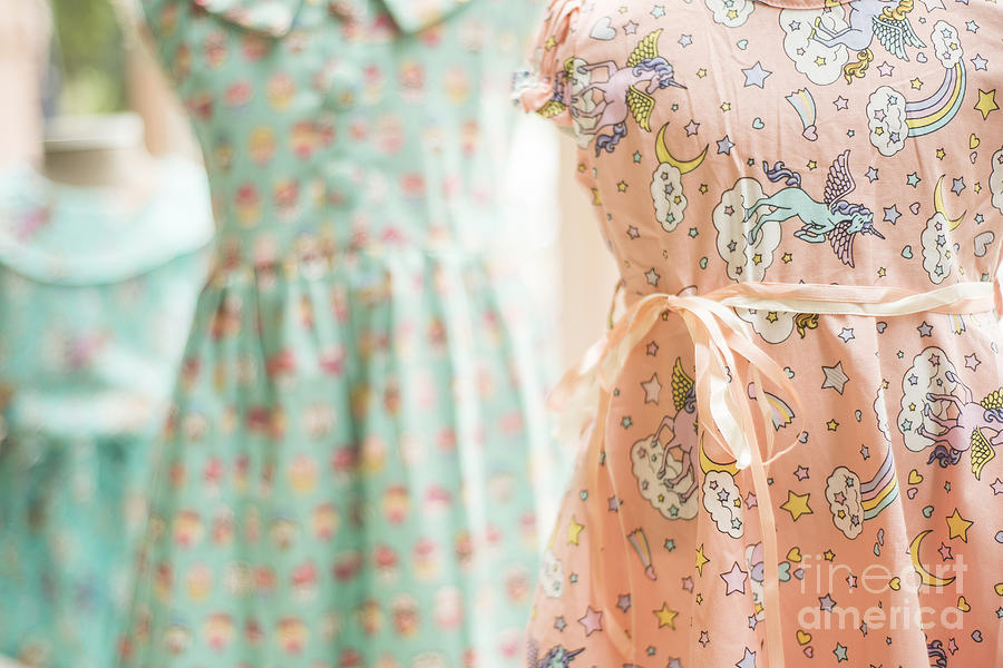Floral Pattern Young Girl Dresses In Shop #3 Photograph by JM Travel Photography