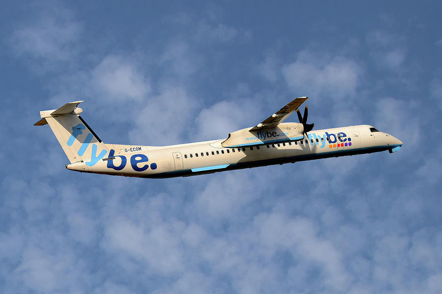 Flybe Photograph - Flybe Bombardier Dash 8 Q400 #3 by Smart Aviation