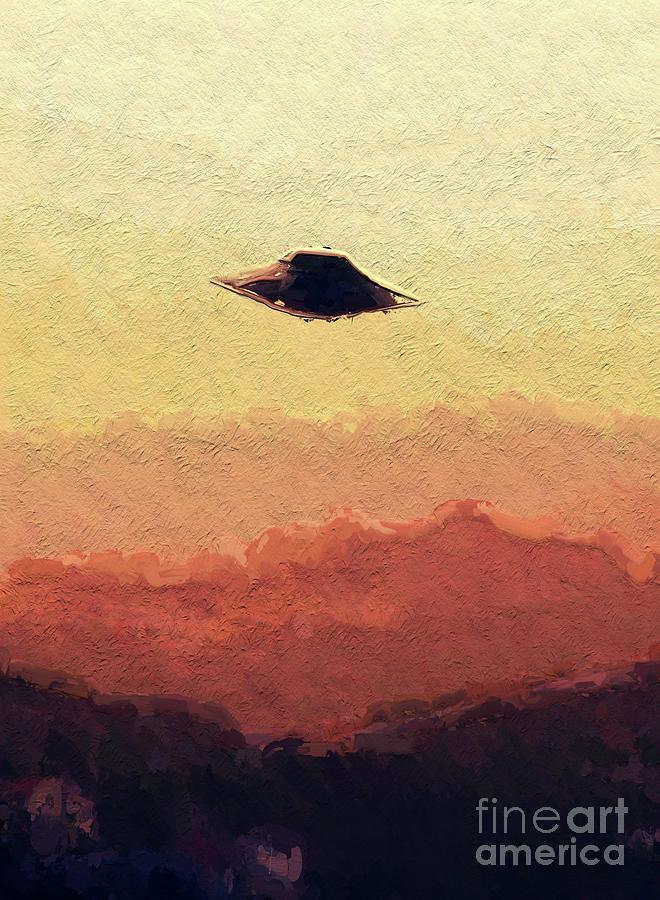 Flying Saucer Painting