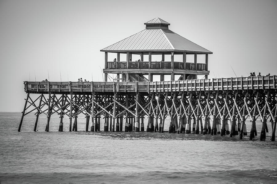 Folly Beach Pier In Charleston South Carolina #3 Photograph by Alex Grichenko