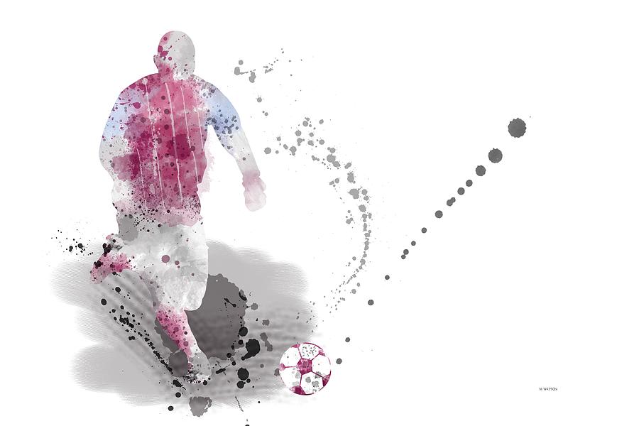 Football Player #4 Digital Art by Marlene Watson