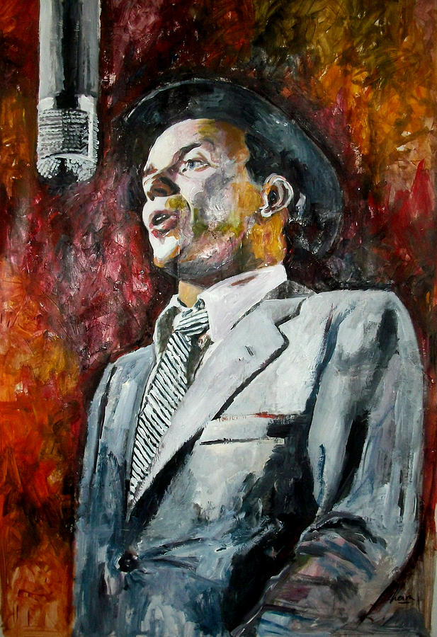 Jazz Painting - Frank Sinatra - Capitol #3 by Marcelo Neira