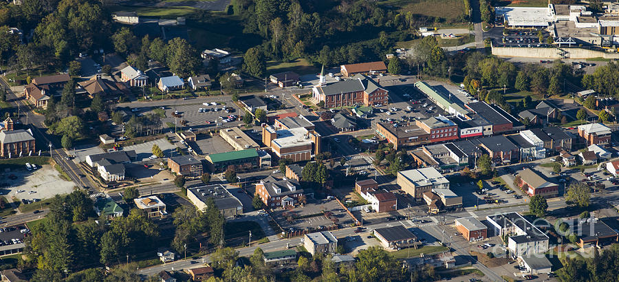 Franklin North Carolina Aerial Photo Photograph by David Oppenheimer