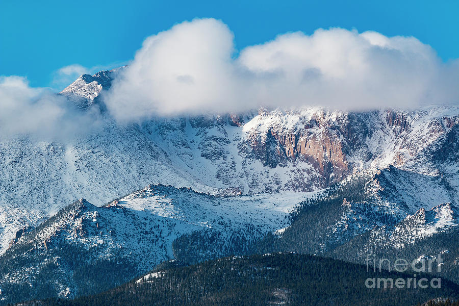 Fresh Snow on Pikes Peak Colorado #3 Photograph by Steven Krull