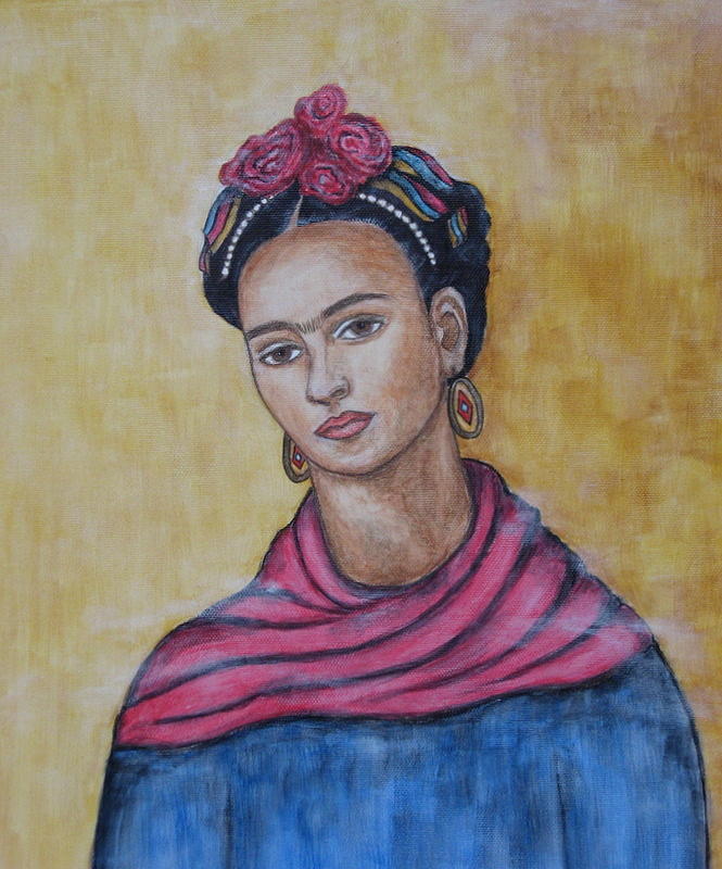 Spanish Painting - Frieda Kahlo #3 by Rain Ririn