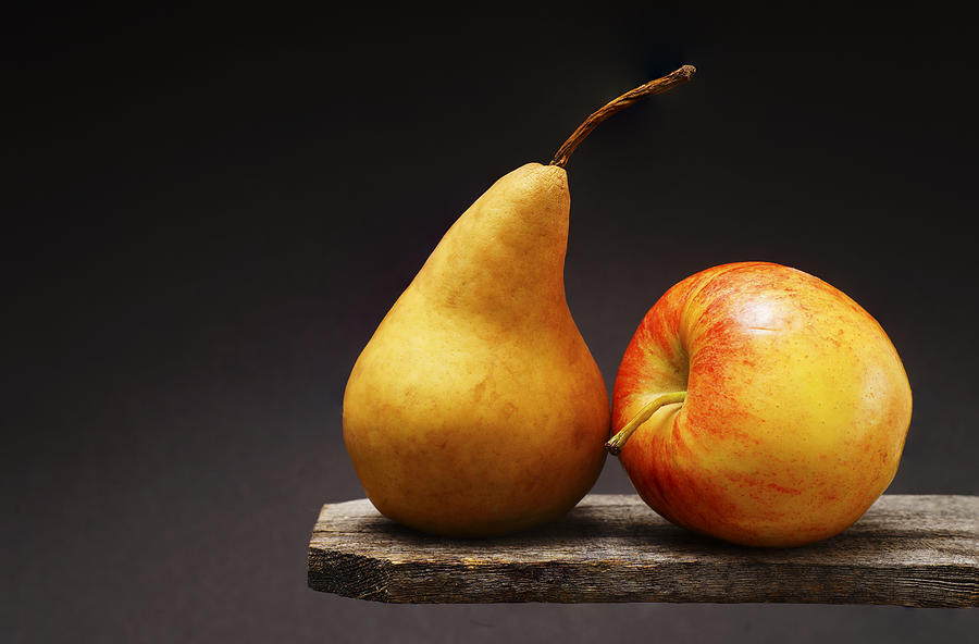 Fruit Still Life Pear And Apple Photograph By Donald Erickson Fine