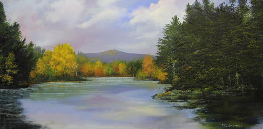 Gale Meadow Pond #3 Painting by Ken Ahlering