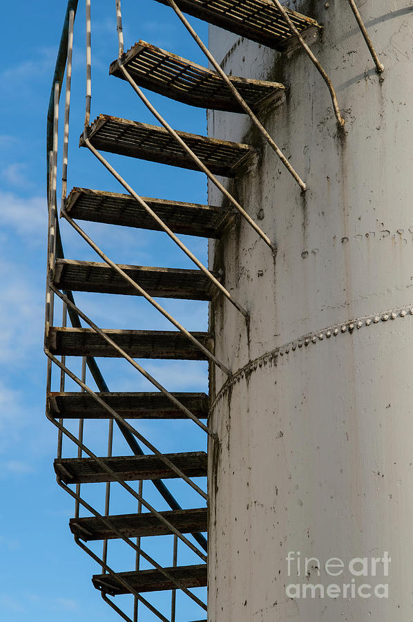 Gasoline Storage Tank with Staircase  #3 Photograph by Jim Corwin