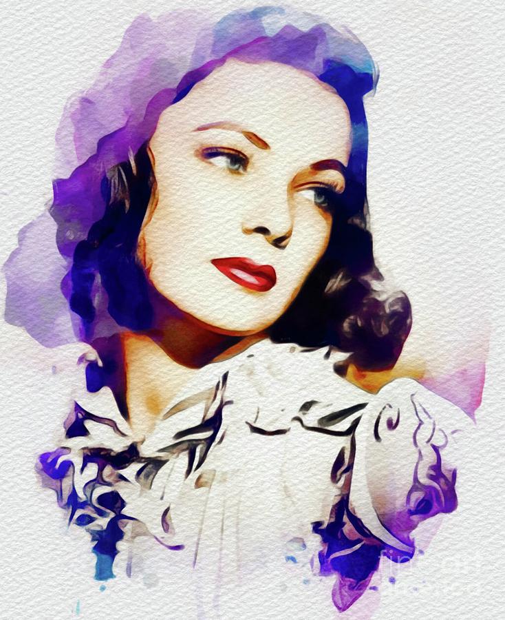 Gene Tierney, Hollywood Legend Painting by Esoterica Art Agency - Pixels