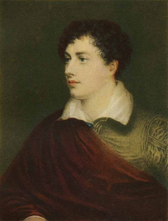 George Gordon Byron 6th Baron Byron Drawing By Vintage Design Pics