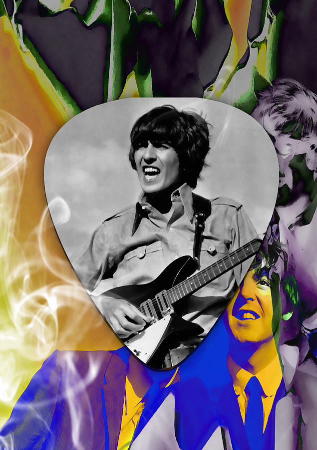 George Harrison Beatles Art #2 Mixed Media by Marvin Blaine