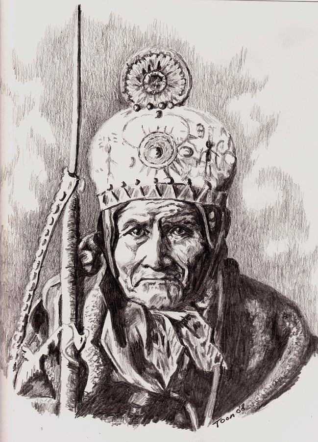 Geronimo Drawing by Toon De Zwart | Fine Art America